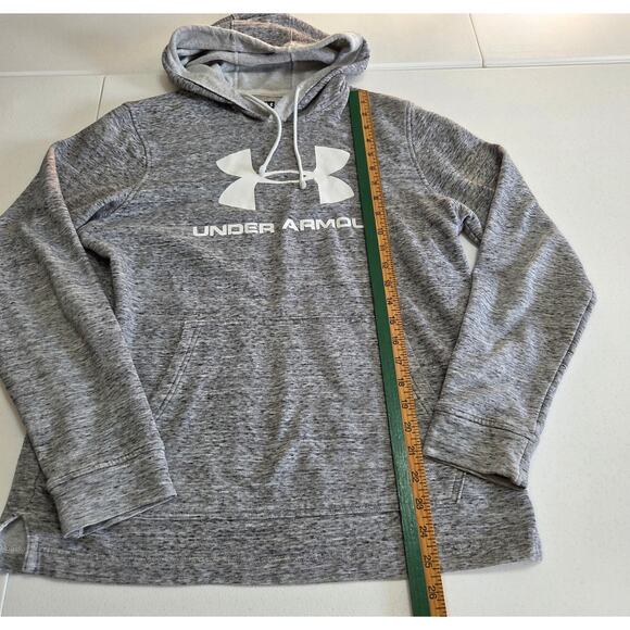 Under Armour Grey White Hoodie Woman's size Small - Picture 4 of 6